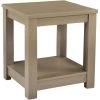 22 in. Seadrift Square Wood End Table with Lower Storage Shelf by Hanover 1 22 in. Seadrift Square Wood End Table with Lower Storage Shelf by Hanover -BENCH Online Store seadrift hanover end side tables hlr001 gry 64 1000