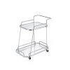 Serving Cart, Clear Glass & Chrome Finish by Whatseaso -BENCH Online Store silver whatseaso kitchen carts l k110498965 64 1000