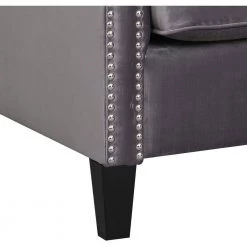 Willa Button Tufted Steel Gray Accent Arm Chair by Hanover 20 Willa Button Tufted Steel Gray Accent Arm Chair by Hanover -BENCH Online Store steel gray hanover accent chairs hup304 gry 66 1000