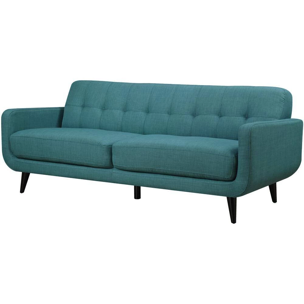 Capri 3-Piece Teal Blue Sofa and 2-Accent Chairs Modern Seating Set by Hanover 6 Capri 3-Piece Teal Blue Sofa and 2-Accent Chairs Modern Seating Set by Hanover - Image 4