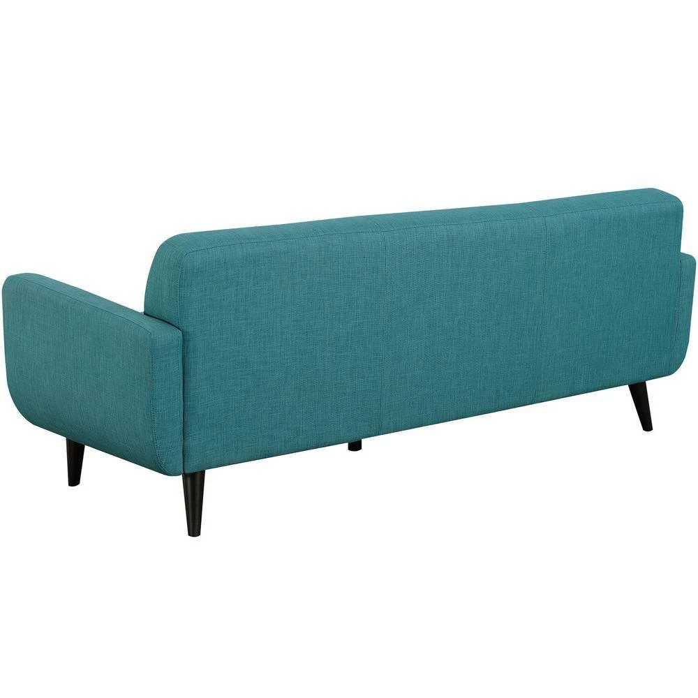 Capri 3-Piece Teal Blue Sofa and 2-Accent Chairs Modern Seating Set by Hanover 5 Capri 3-Piece Teal Blue Sofa and 2-Accent Chairs Modern Seating Set by Hanover - Image 3