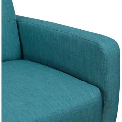 Capri 63 in. Teal Blue Modern Fabric 2-Seat Loveseat by Hanover -BENCH Online Store teal blue hanover loveseats hup002ls tb 1d 1000