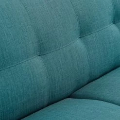 Capri 63 in. Teal Blue Modern Fabric 2-Seat Loveseat by Hanover -BENCH Online Store teal blue hanover loveseats hup002ls tb 66 1000