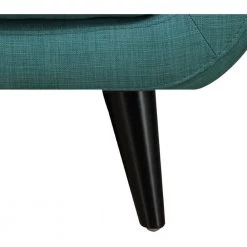 Capri 63 in. Teal Blue Modern Fabric 2-Seat Loveseat by Hanover -BENCH Online Store teal blue hanover loveseats hup002ls tb 77 1000