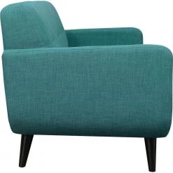 Capri 84 in. Teal Blue Fabric 3-Seater Modern Sofa with Legs by Hanover -BENCH Online Store teal blue hanover sofas couches hup002sf tb 40 1000