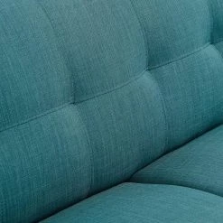 Capri 84 in. Teal Blue Fabric 3-Seater Modern Sofa with Legs by Hanover -BENCH Online Store teal blue hanover sofas couches hup002sf tb 66 1000