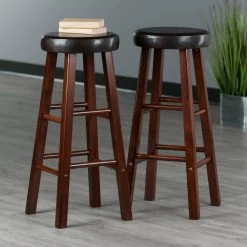 Maria Cushion Seat 29 in. H Espresso and Walnut Bar Stool Set (2-Pieces) by Winsome Wood 17 Maria Cushion Seat 29 in. H Espresso and Walnut Bar Stool Set (2-Pieces) by Winsome Wood -BENCH Online Store walnut espresso winsome wood bar stools 94200 31 1000