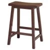 Satori 24 in. Saddle Seat Walnut Counter Stool by Winsome Wood 2 Satori 24 in. Saddle Seat Walnut Counter Stool by Winsome Wood -BENCH Online Store walnut winsome wood bar stools 94084 64 1000