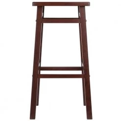 Carter 29 in. Square Seat Walnut Bar Stool by Winsome Wood -BENCH Online Store walnut winsome wood bar stools 94137 c3 1000