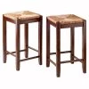 Kaden 24 in. Rush Seat Walnut Counter Stools (Set of 2) by Winsome Wood 1 Kaden 24 in. Rush Seat Walnut Counter Stools (Set of 2) by Winsome Wood -BENCH Online Store walnut winsome wood bar stools 94284 64 1000