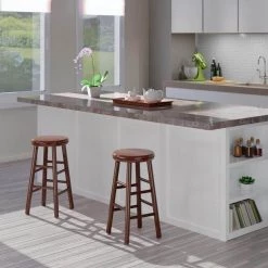 Shelby 24 in. Walnut Backless Swivel Seat Counter Stool (Set of 2) by Winsome Wood 13 Shelby 24 in. Walnut Backless Swivel Seat Counter Stool (Set of 2) by Winsome Wood -BENCH Online Store walnut winsome wood bar stools 94728 31 1000