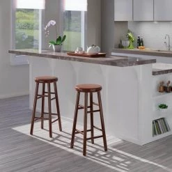 Shelby 29 in. Walnut Backless Swivel Seat Bar Stool (Set of 2) by Winsome Wood 14 Shelby 29 in. Walnut Backless Swivel Seat Bar Stool (Set of 2) by Winsome Wood -BENCH Online Store walnut winsome wood bar stools 94732 44 1000