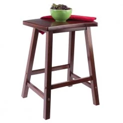 Katashi 24 in. Fan Shape Walnut Counter Stool by Winsome Wood -BENCH Online Store walnut winsome wood bar stools 94824 fa 1000