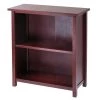 Milan 2-Section Storage Shelf, Walnut by Winsome Wood -BENCH Online Store walnut winsome wood bookcases bookshelves 94228 64 1000