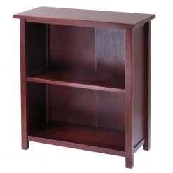 Milan 2-Section Storage Shelf, Walnut by Winsome Wood