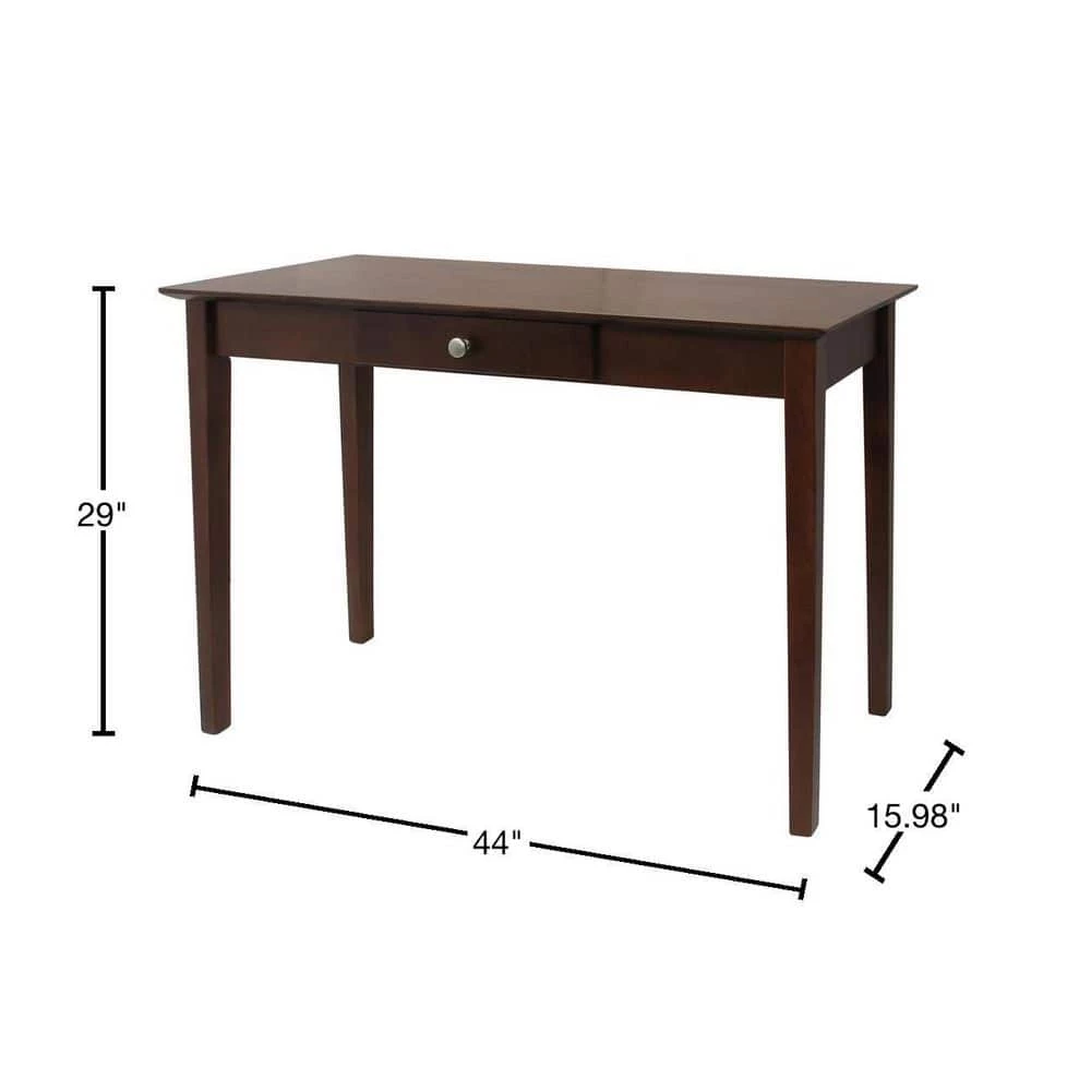 Rochester 44 in. Walnut Rectangle Wood Console Table with Drawers by Winsome Wood 4 Rochester 44 in. Walnut Rectangle Wood Console Table with Drawers by Winsome Wood - Image 3