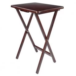 Alex 19 in. Walnut Snack Table (Set of 4) by Winsome Wood 16 Alex 19 in. Walnut Snack Table (Set of 4) by Winsome Wood -BENCH Online Store walnut winsome wood end side tables 94419 1f 1000