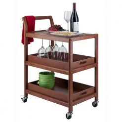 Albert Walnut Kitchen Cart by Winsome Wood -BENCH Online Store walnut winsome wood kitchen carts 94138 44 1000
