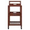 Albert Walnut Kitchen Cart by Winsome Wood
