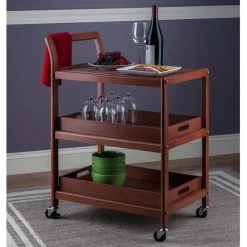 Albert Walnut Kitchen Cart by Winsome Wood -BENCH Online Store walnut winsome wood kitchen carts 94138 d4 1000