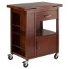 Gregory Walnut Kitchen Cart by Winsome Wood -BENCH Online Store walnut winsome wood kitchen carts 94643 64 1000
