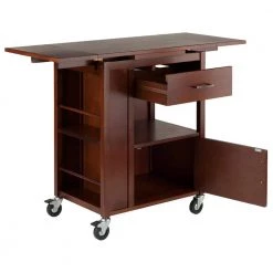 Gregory Walnut Kitchen Cart by Winsome Wood -BENCH Online Store walnut winsome wood kitchen carts 94643 c3 1000