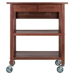 Jonathan Walnut Kitchen Cart with Drop Leaf by Winsome Wood -BENCH Online Store walnut winsome wood kitchen carts 94734 4f 1000