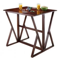 Harrington Walnut Drop Leaf High Table by Winsome Wood -BENCH Online Store walnut winsome wood kitchen dining tables 94139 44 1000