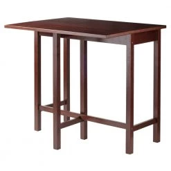Lynnwood Drop Leaf High Table in Walnut by Winsome Wood