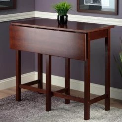 Lynnwood Drop Leaf High Table in Walnut by Winsome Wood -BENCH Online Store walnut winsome wood kitchen dining tables 94149 c3 1000