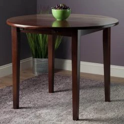 Clayton 36 in. Walnut Round Drop Leaf Table by Winsome Wood -BENCH Online Store walnut winsome wood kitchen dining tables 94436 31 1000