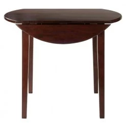 Clayton 36 in. Walnut Round Drop Leaf Table by Winsome Wood -BENCH Online Store walnut winsome wood kitchen dining tables 94436 4f 1000