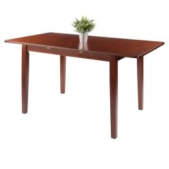 Darren 57 in. Rectangle Walnut Wood (Seats 4) by Winsome Wood -BENCH Online Store walnut winsome wood kitchen dining tables 94457 44 1000