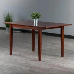 Darren 57 in. Rectangle Walnut Wood (Seats 4) by Winsome Wood -BENCH Online Store walnut winsome wood kitchen dining tables 94457 76 1000
