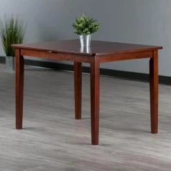Darren 57 in. Rectangle Walnut Wood (Seats 4) by Winsome Wood -BENCH Online Store walnut winsome wood kitchen dining tables 94457 fa 1000