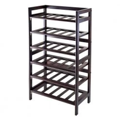 Silvi 30-Bottle Walnut Floor Wine Rack by Winsome Wood 10 Silvi 30-Bottle Walnut Floor Wine Rack by Winsome Wood -BENCH Online Store walnut winsome wood wine racks 94622 c3 1000