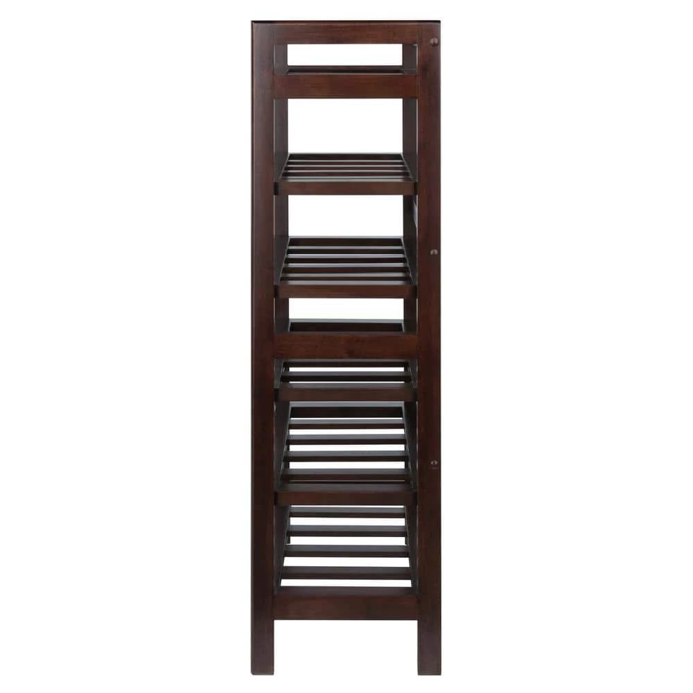 Silvi 30-Bottle Walnut Floor Wine Rack by Winsome Wood 4 Silvi 30-Bottle Walnut Floor Wine Rack by Winsome Wood - Image 2