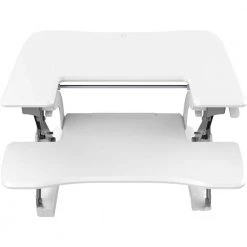 27 in. White Writing Desk with Adjustable Heights by Hanover