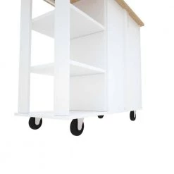 Wood Kitchen Islands with Large Trolley Cart with Large Cabinet, Towel Rack by Whatseaso 16 Wood Kitchen Islands with Large Trolley Cart with Large Cabinet, Towel Rack by Whatseaso -BENCH Online Store white natural whatseaso kitchen islands l k110501764 76 1000