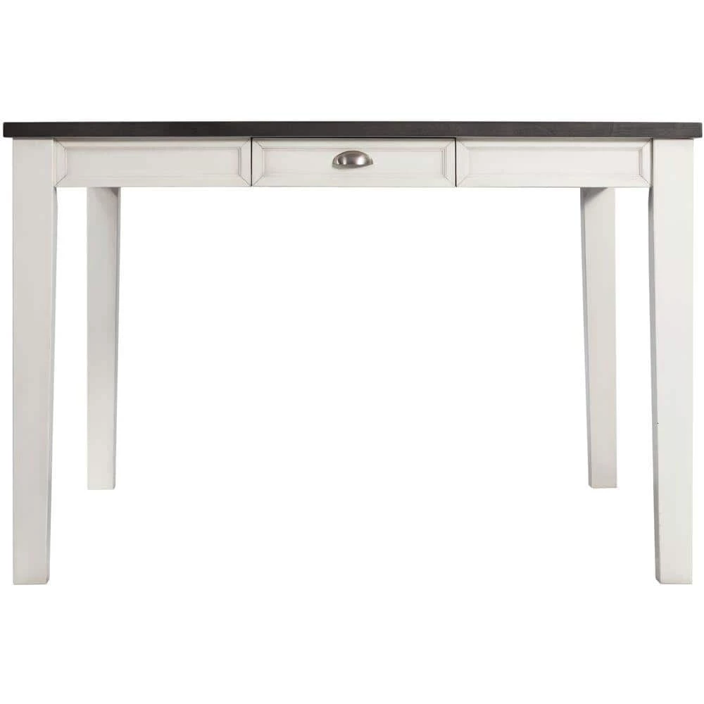 Willow Way 7-Piece White/Weathered Gray Dining Set with Rectangle Table and 6-Wood Side Chairs by Hanover 11 Willow Way 7-Piece White/Weathered Gray Dining Set with Rectangle Table and 6-Wood Side Chairs by Hanover - Image 9