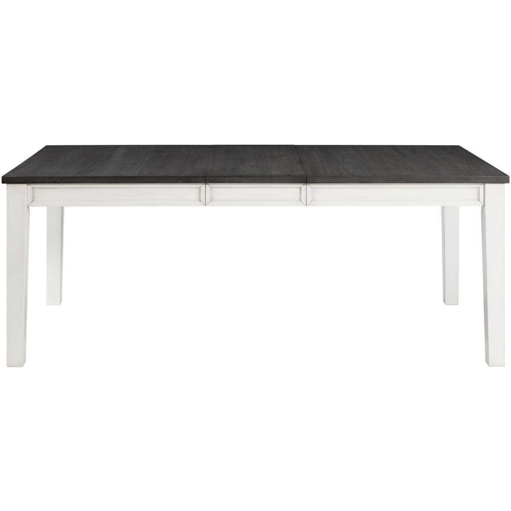 Willow Way 7-Piece White/Weathered Gray Dining Set with Rectangle Table and 6-Wood Side Chairs by Hanover 10 Willow Way 7-Piece White/Weathered Gray Dining Set with Rectangle Table and 6-Wood Side Chairs by Hanover - Image 8