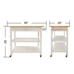 Wooden Kitchen Island in White by Whatseaso -BENCH Online Store white whatseaso kitchen islands l k110498583 1f 1000