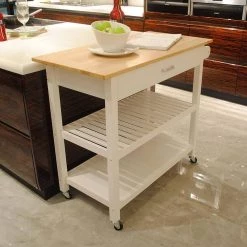 Wooden Kitchen Island in White by Whatseaso -BENCH Online Store white whatseaso kitchen islands l k110498583 76 1000