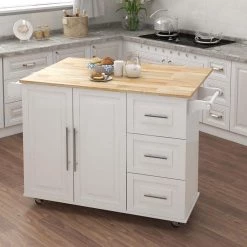 White Wooden Kitchen Island by Whatseaso -BENCH Online Store white whatseaso kitchen islands l k110498613 1f 1000