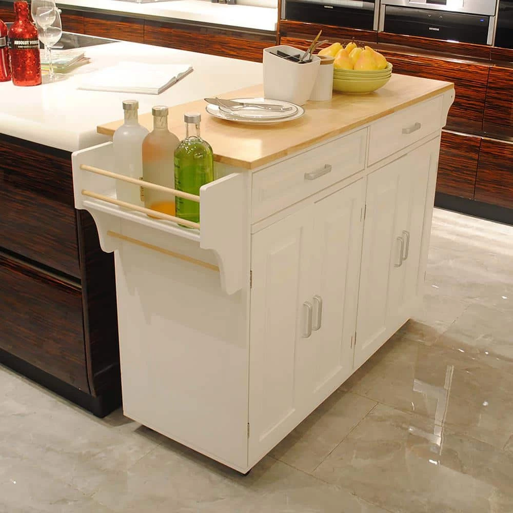 MDF Kitchen Island in White by Whatseaso 5 MDF Kitchen Island in White by Whatseaso - Image 3