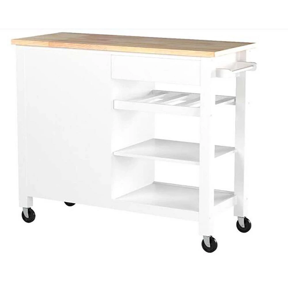 White Wood Kitchen Island by Whatseaso 8 White Wood Kitchen Island by Whatseaso - Image 6