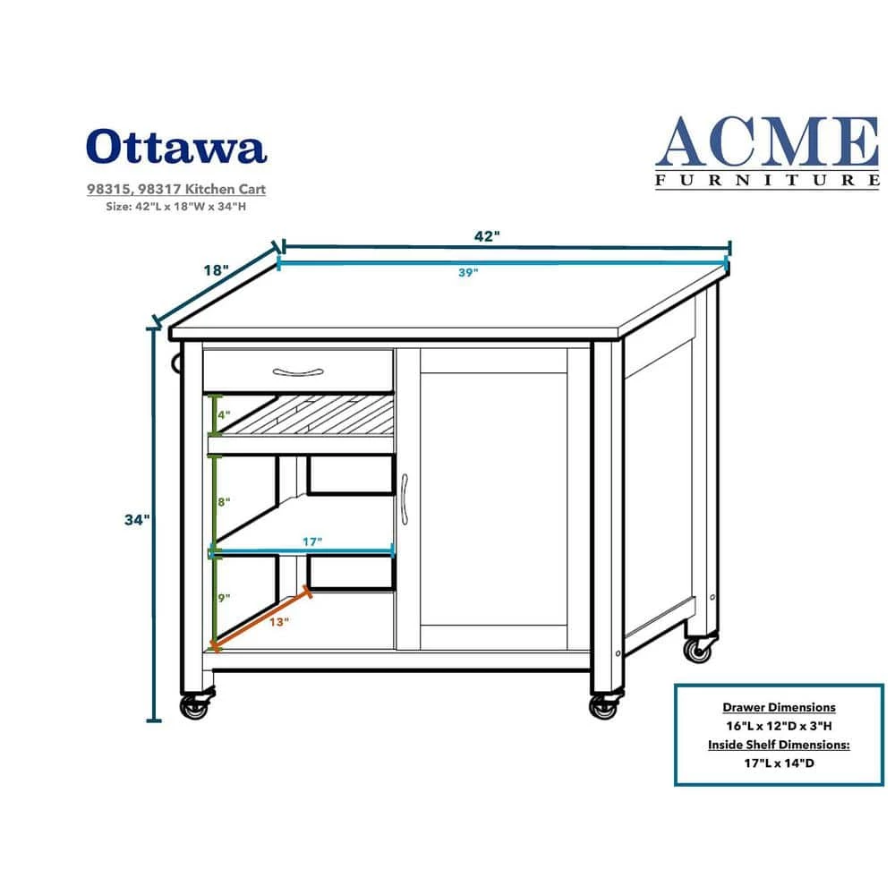 White Wood Kitchen Island by Whatseaso 10 White Wood Kitchen Island by Whatseaso - Image 8