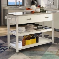 White MDF Kitchen Island by Whatseaso -BENCH Online Store white whatseaso kitchen islands l ki110498439 1f 1000