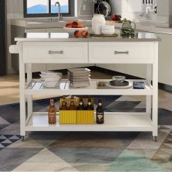 White MDF Kitchen Island by Whatseaso -BENCH Online Store white whatseaso kitchen islands l ki110498439 44 1000