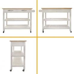 MDF Kitchen Island in White by Whatseaso -BENCH Online Store white whatseaso kitchen islands l ki110498460 31 1000